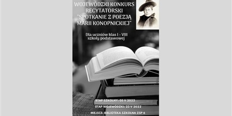 Spotkanie z poezją Marii Konopnickiej